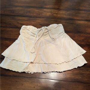 wild fable Cream Tiered Crop Top